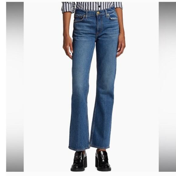 Rag & Bone Peyton high rise bootcut jeans medium wash short - Picture 2 of 12